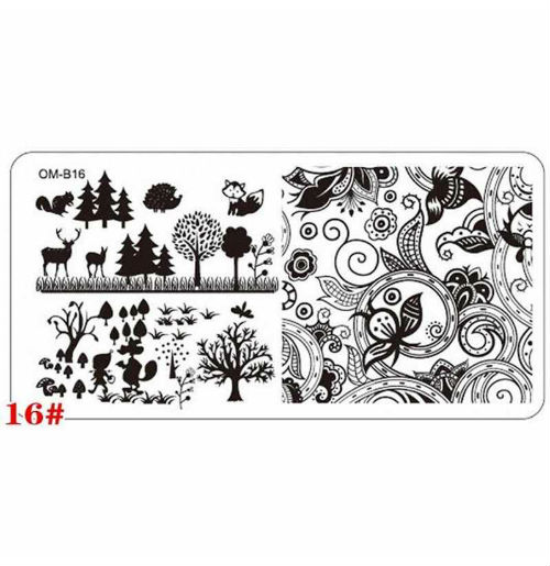 пластина для стемпинга om-b16 пластина для стемпинга om-b16