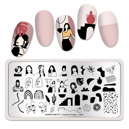 пластина для стемпинга born pretty fashion power L003