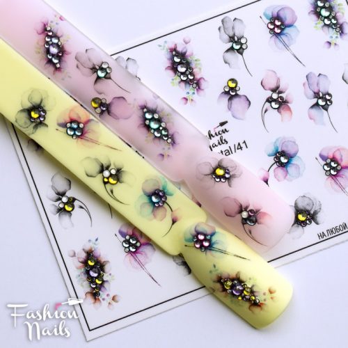 Слайдер Fashion nails 3D crystal 041