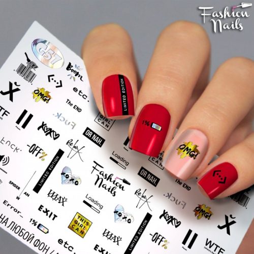 Слайдер Fashion nails Galaxy 057