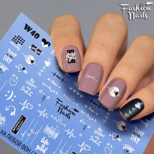 Слайдер Fashion nails White 040