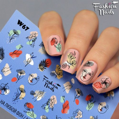 Слайдер Fashion nails White 067