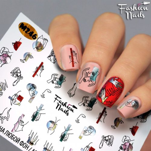Слайдер Fashion nails metallic 246