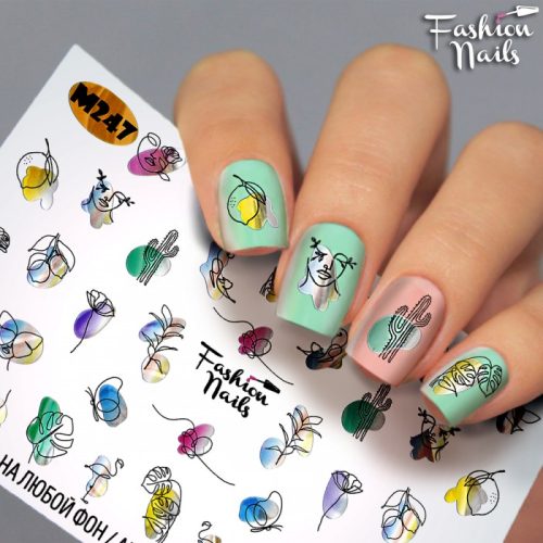 Слайдер Fashion nails metallic 247