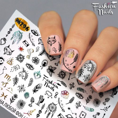 Слайдер Fashion nails metallic 296