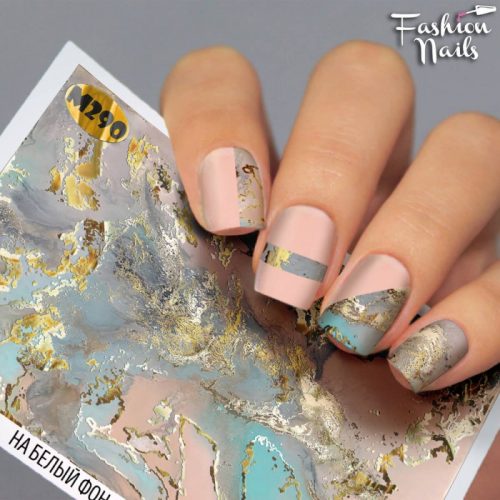Слайдер Fashion nails metallic 290