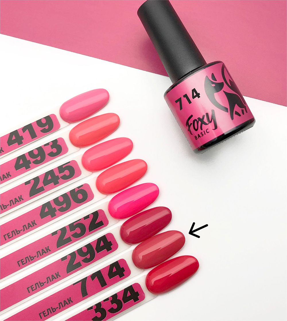 Гель-лак BASIC #714 FOXY expert, 8 ml Гель-лак BASIC #714 FOXY expert, 8 ml