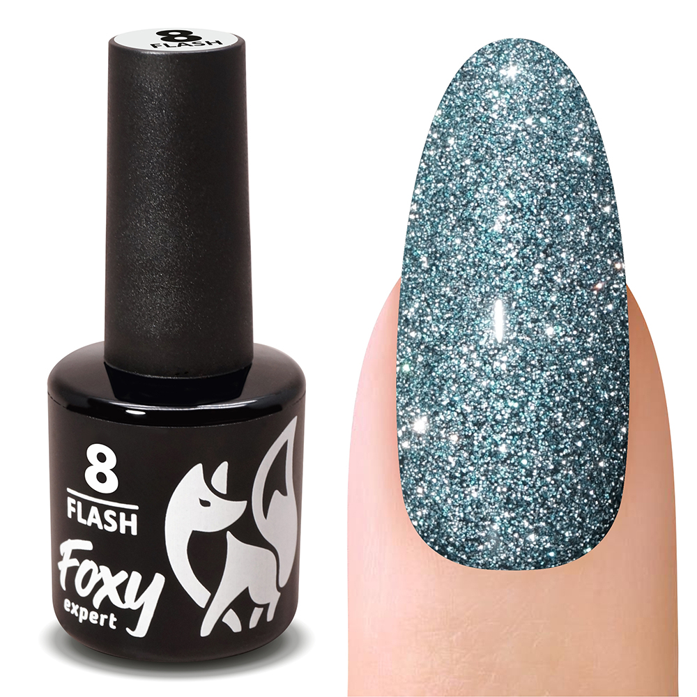 Гель-лак светоотражающий FLASH #008 FOXY expert, 8 ml Гель-лак светоотражающий FLASH #008 FOXY expert, 8 ml