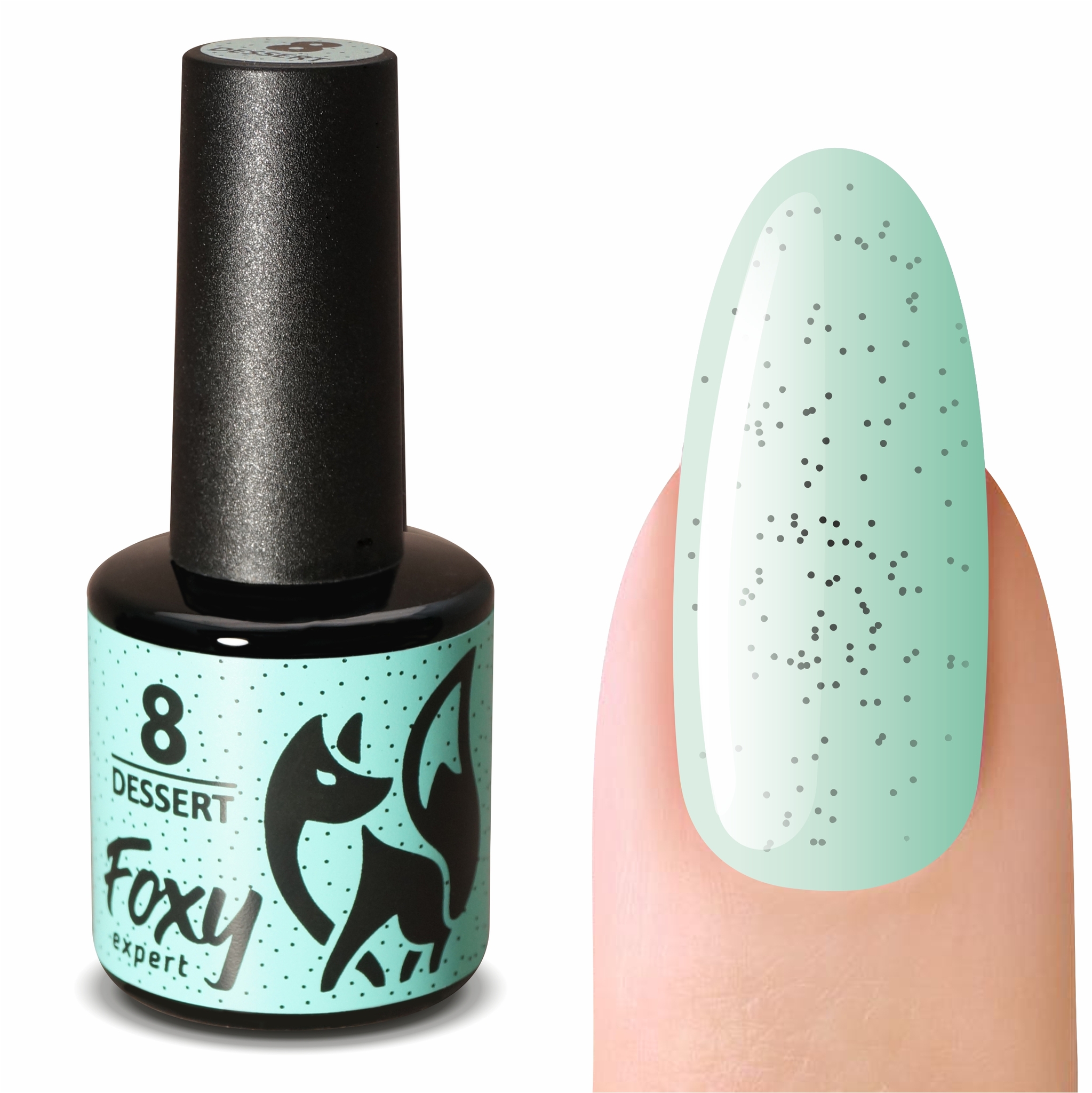 Гель-лак DESSERT (Gel polish DESSERT) #08, 8 ml Гель-лак DESSERT #008 FOXY expert