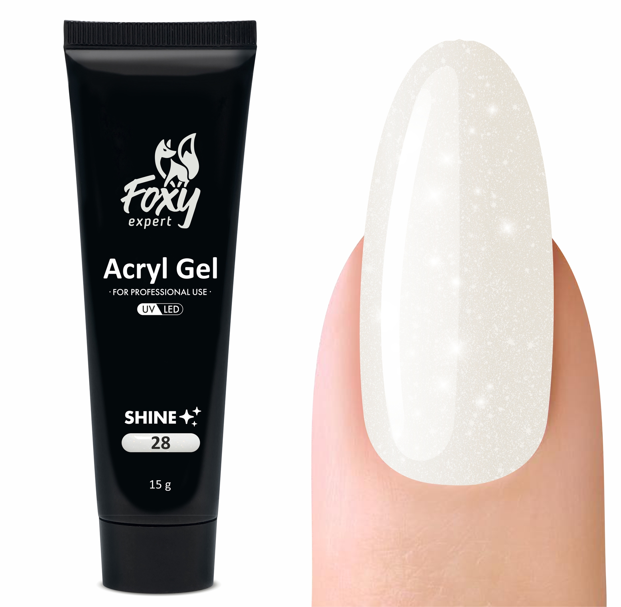 Акрил-гель FOXY Expert SHINE #G028, 15 млv Акрил-гель FOXY Expert SHINE #G028, 15 млv