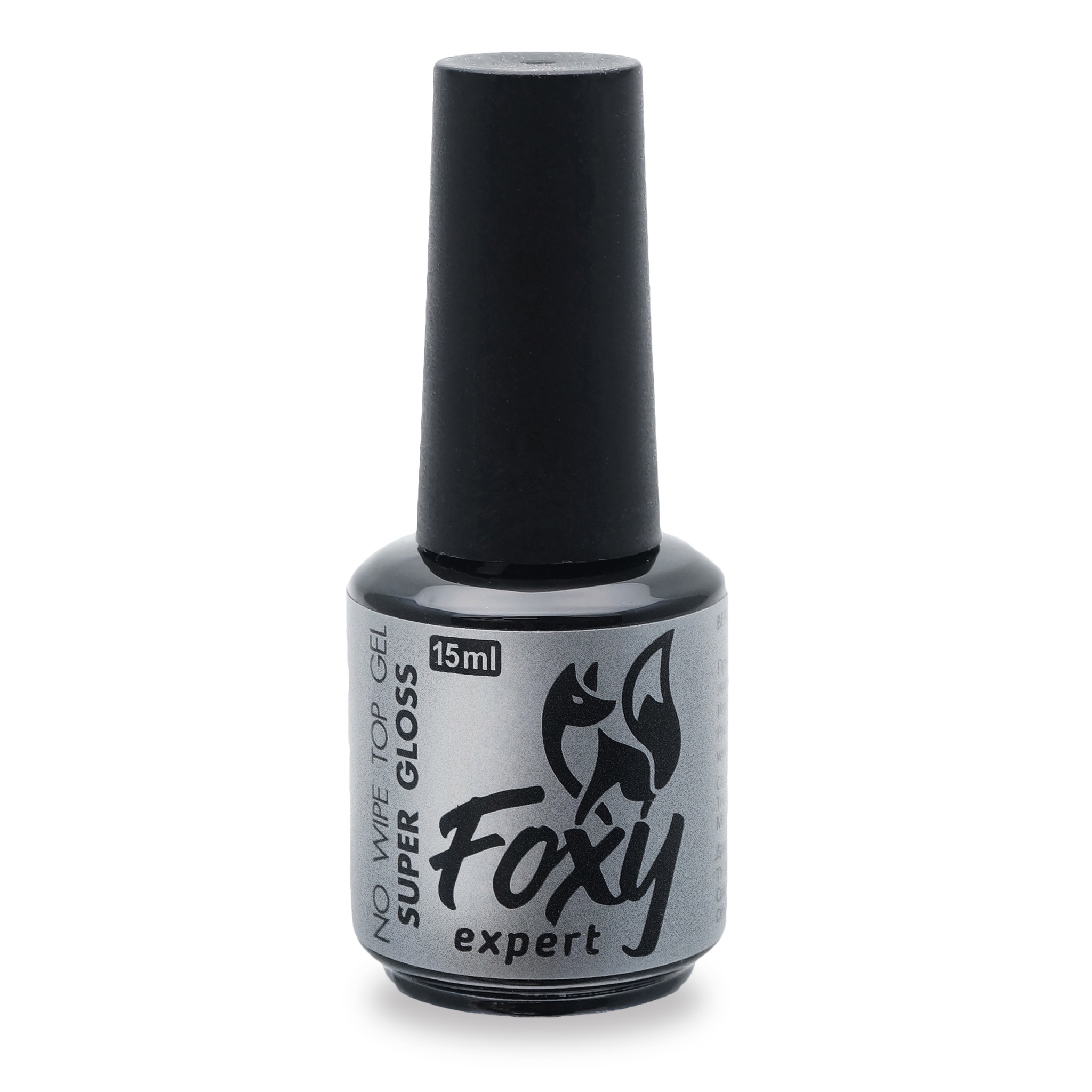 Топ без липкого слоя SUPER GLOSS (No wipe top gel SUPER GLOSS), 15 ml Топ без липкого слоя SUPER GLOSS (No wipe top gel SUPER GLOSS), 15 ml